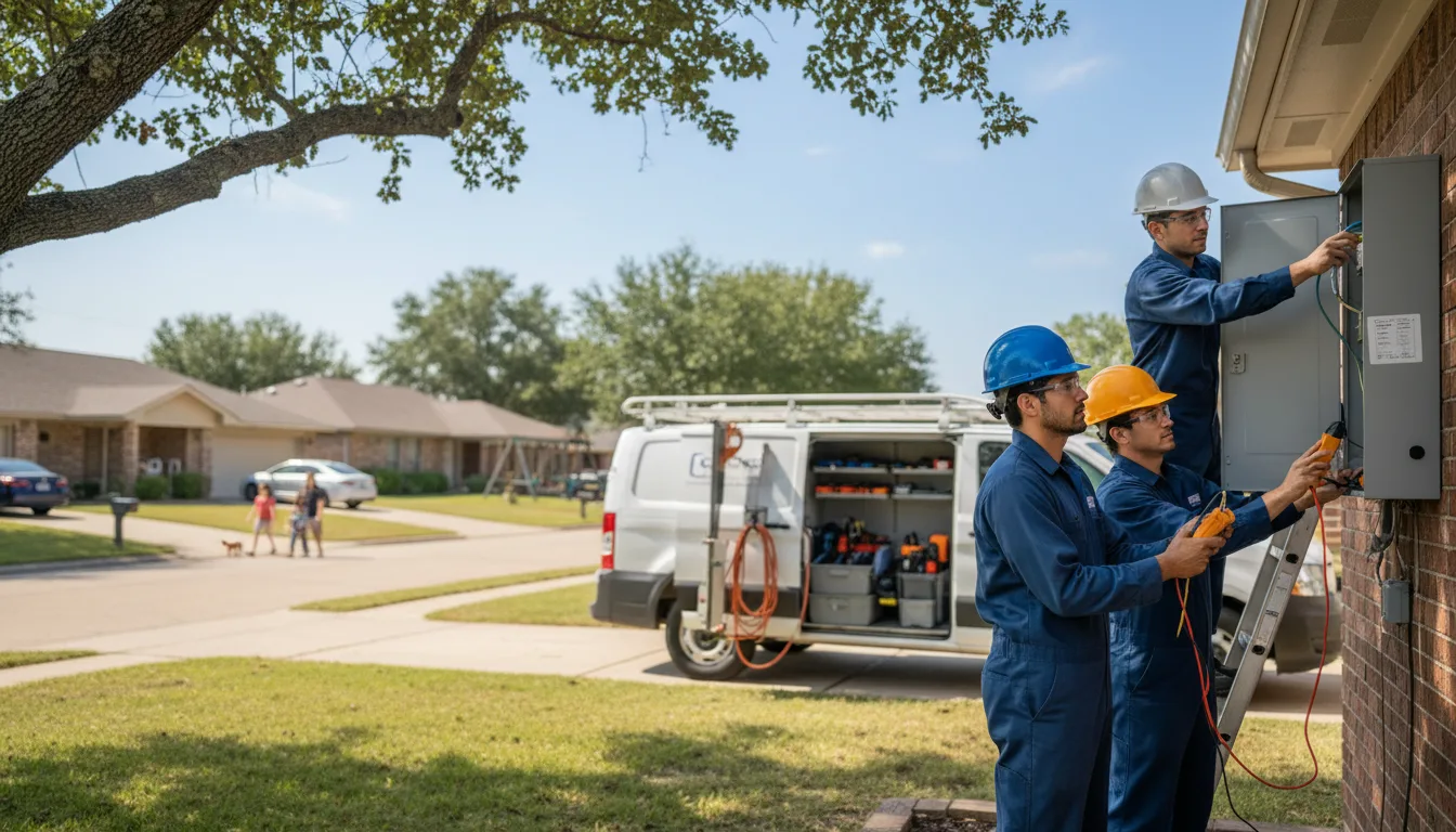Certified electrician providing emergency electrical services in Dayton, IA